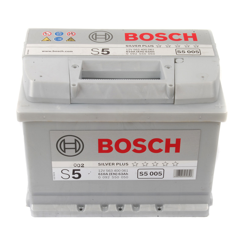 S5005 S5 027 Car Battery 5 Years Warranty 63Ah 610cca 12V Electrical By Bosch