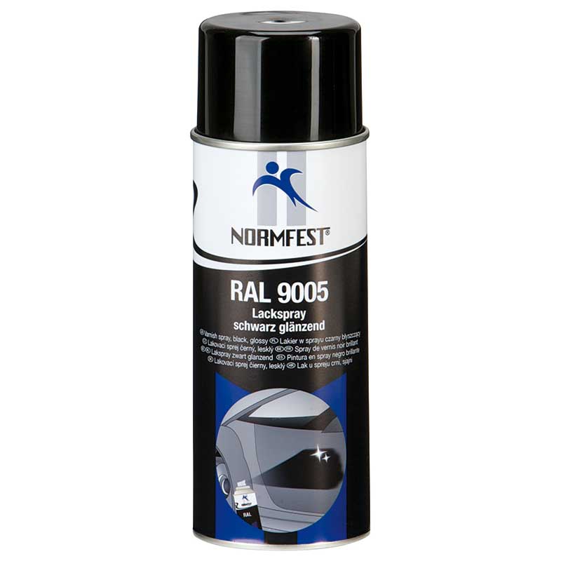 Normfest 2893-885 Spray Paint 400ml Shiny Gloss Black Colour