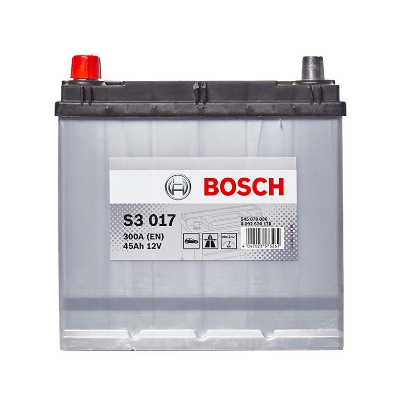 Bosch S3017 S3 049 Car Battery 3 Years Warranty 45ah 300cca 12v