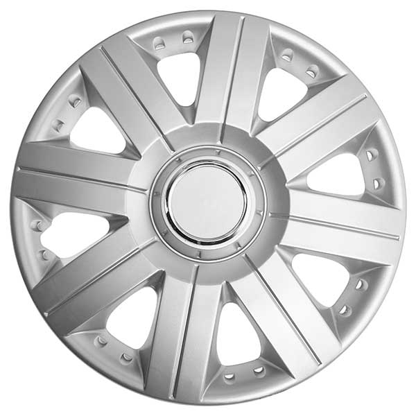 Details about TopTech Torque 14 Inch Wheel Trim Set Silver Set of 4 Hub Caps Covers
