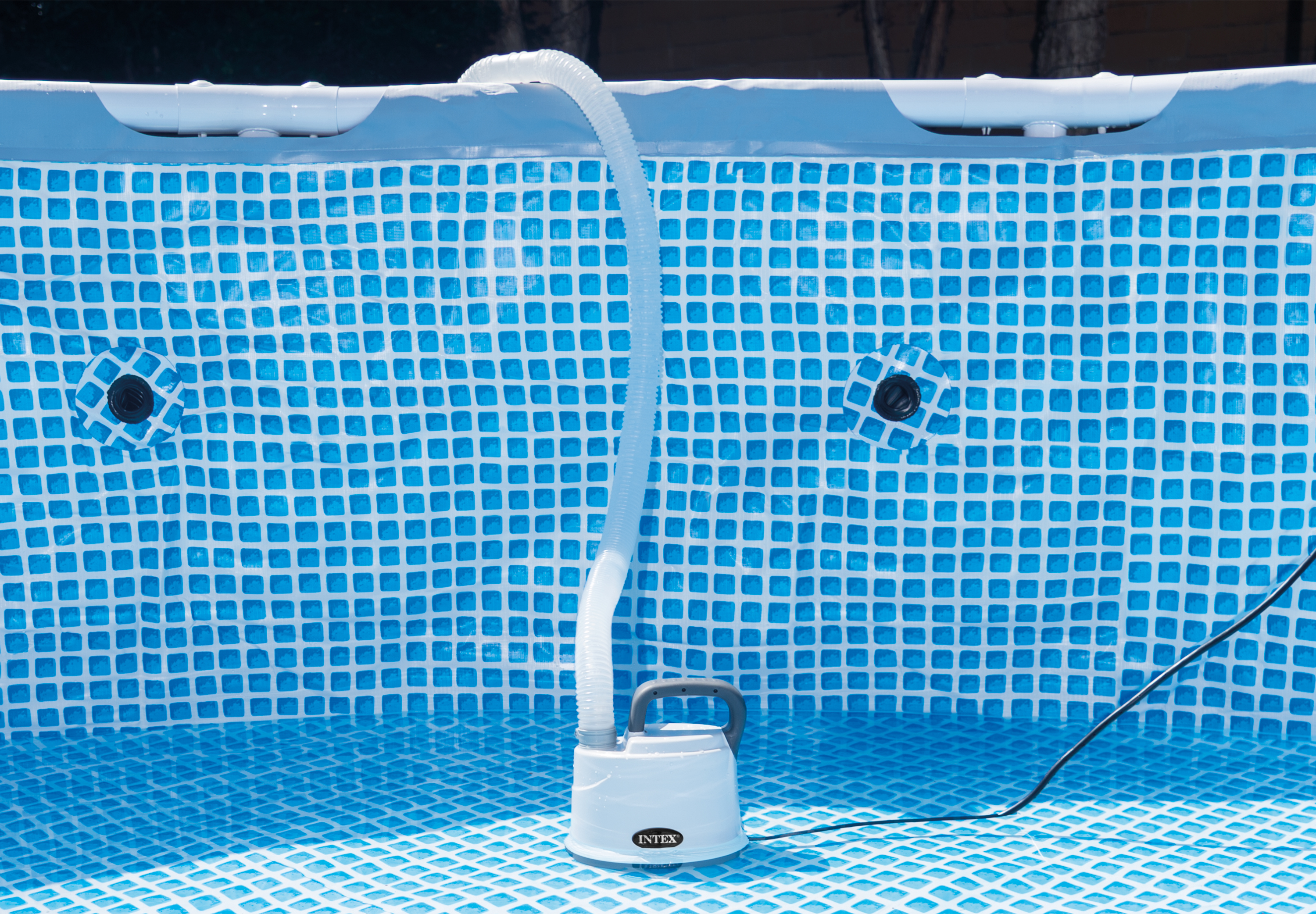 how to drain intex above ground pool